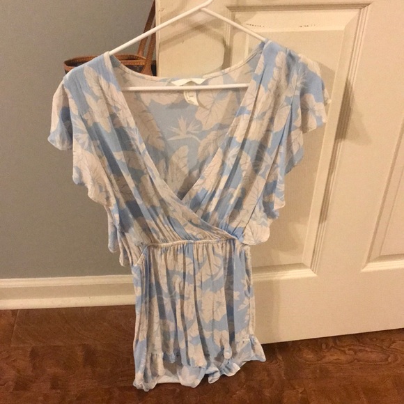 H&M Dresses & Skirts - Blue and cream romper from H&M!